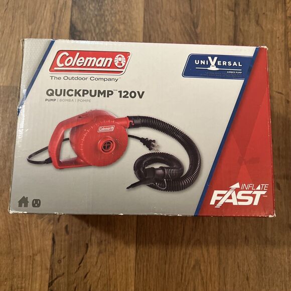 Coleman Quickpump 120V Pump Inflate / Bomba For Airbeds / New - Picture 1 of 11